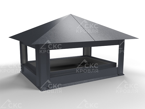 Дымник на трубу СКС-1 510x380мм RR23 темно-серый