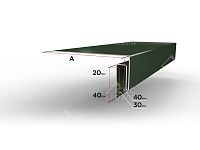 Откос СКС-3 RAL 6020 темно-зеленый