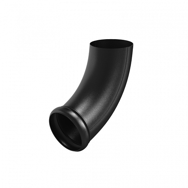 Отвод трубы декорированный Аквасистем 150/100 Pural Matt RR33 черный