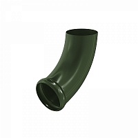 Отвод трубы декорированный Аквасистем 125/90 Pural RAL 6005 зеленый