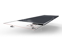 Завершающий профиль на откос RAL 7024 серый