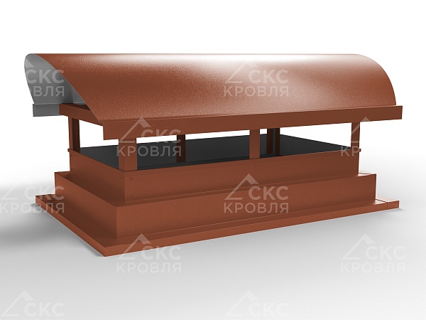 Дымник на трубу СКС-3 500x390мм RAL 8004 терракотовый