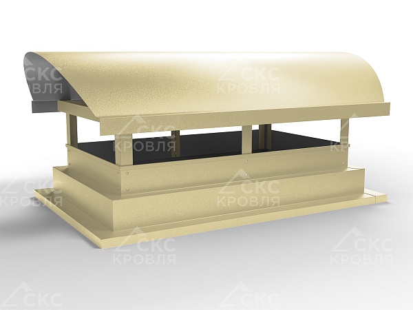 Дымник на трубу СКС-3 360x410мм RAL 1014 бежевый