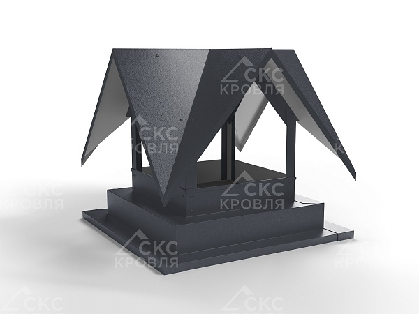 Дымник на трубу СКС-6 380x410мм RR23 темно-серый