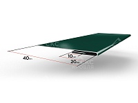 Завершающий профиль на откос RAL 6005 зеленый