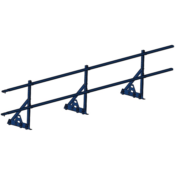 Кровельное ограждение PRESTIGE ZN CLIC 25х45мм H-0,6м L-3м под фальц RAL 5005 синий