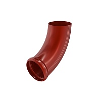 Отвод трубы декорированный Аквасистем 125/90 Pural RR29 красный