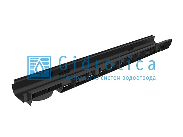 Лоток водоотводный Gidrolica Standart ЛВ-10.14,5.06 - пластиковый H-60 мм