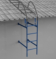Фасадная лестница PRESTIGE ZN 400мм 25x45мм L-1,8м RAL 5005 синий