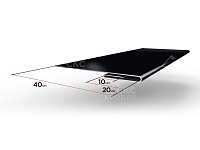 Завершающий профиль на откос RAL 9005 черный