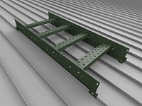 Лестница-крыльцо PRESTIGE ZN L-1,2м под фальц RAL 6020 темно-зеленый
