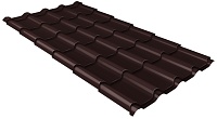 Металлочерепица Grand Line Kamea 0,5 мм Rooftop Matte (стальной бархат) RAL 8017 коричневый