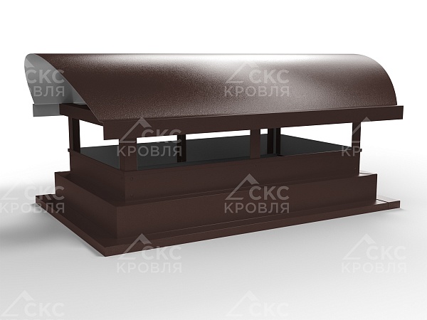 Дымник на трубу СКС-3 390x410мм RAL 8017 коричневый