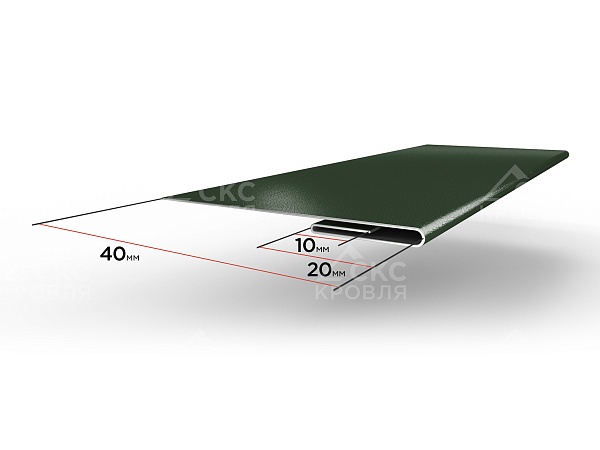 Завершающий профиль на откос RAL 6020 темно-зеленый