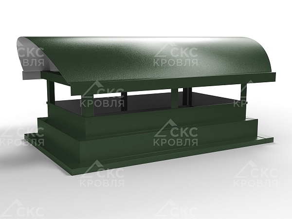Дымник на трубу СКС-3 500x390мм RR11 зеленый